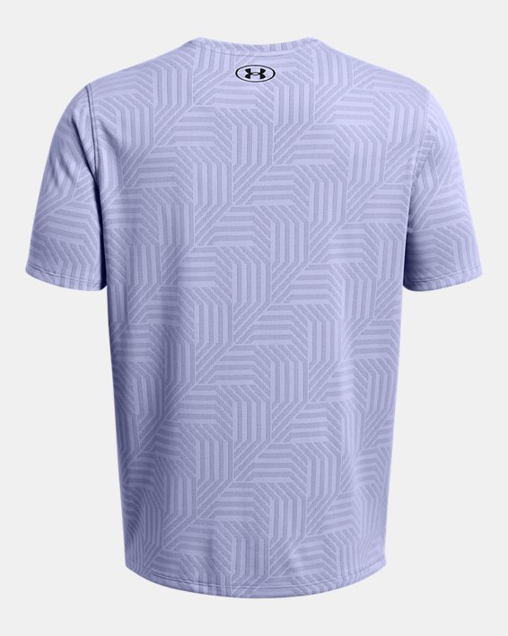 Men's UA Tech™ Vent Geotessa Short Sleeve, Purple, pdpMainDesktop image number 4